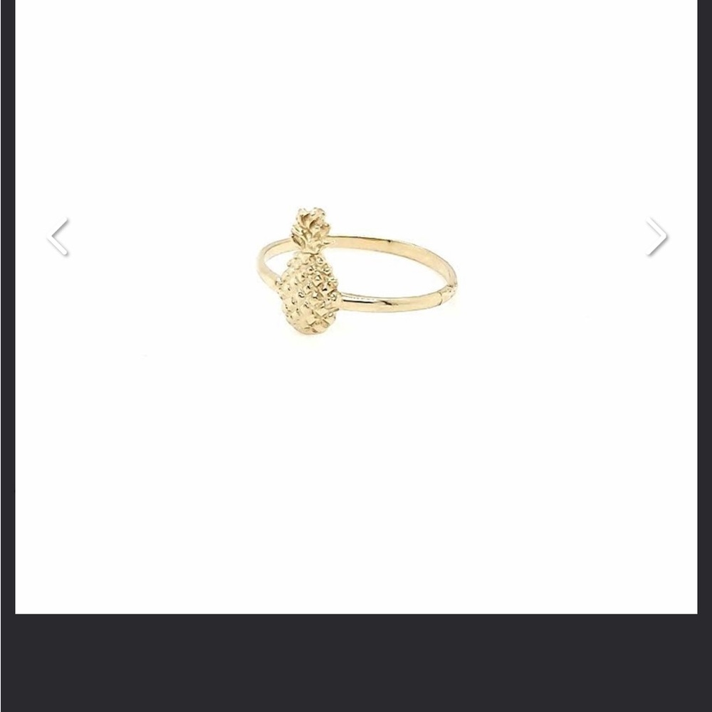 14k Solid Gold Pineapple Ring - image 3